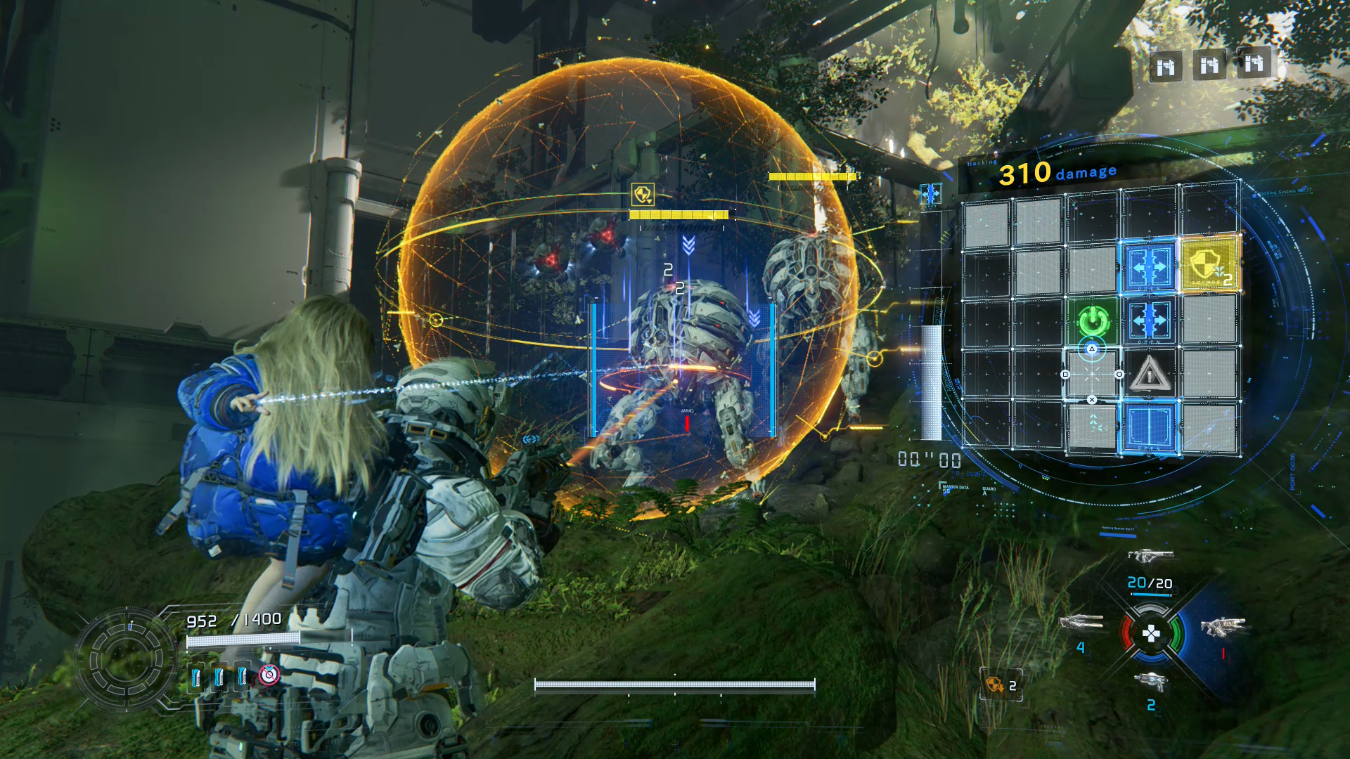 Sur la droite de l'écran un petit puzzle à résoudre